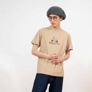 《0》【KEYMEMORY 鎌倉】ルート134イラストTシャツ BEIGE