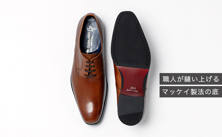 倭イズム ( ヤマトイズム ) 牛革 マッケイ ビジネスシューズ 紳士靴 YAP601 （ ブラウン ） 30.0cm
