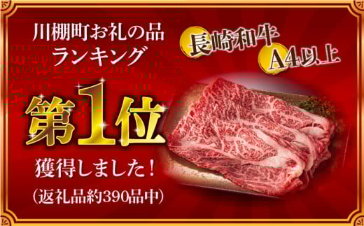 長崎和牛 約500g スライス 肉 (焼肉用) 冷凍 /長崎県産和牛 牛肉 国産牛【川下精肉店】 [OAA001]