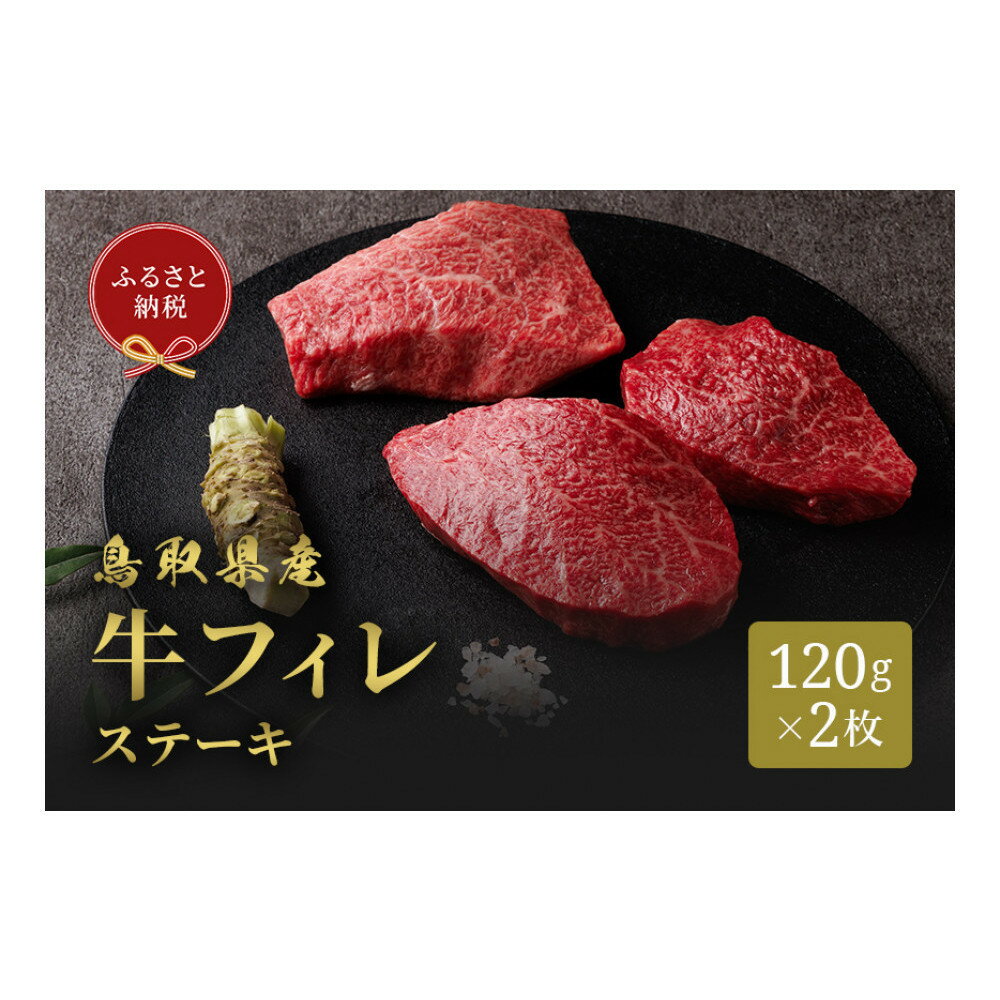 【ふるさと納税】＜選べる枚数＞＜和牛セレブ＞鳥取県産牛フィレ(ヒレ)ステーキ(120g×2枚/120g×5枚) | 牛肉 和牛 黒毛和牛 鳥取和牛 フィレ ヒレ ヒレ肉 フィレステーキ ステーキ 希少部位 高級部位