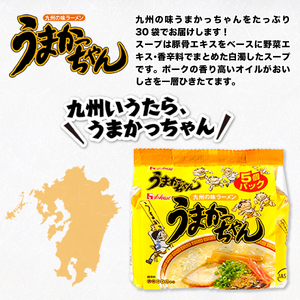 うまかっちゃん 合計30袋（5袋×6P）ラーメン とんこつラーメン とんこつ 袋ラーメン  BA009