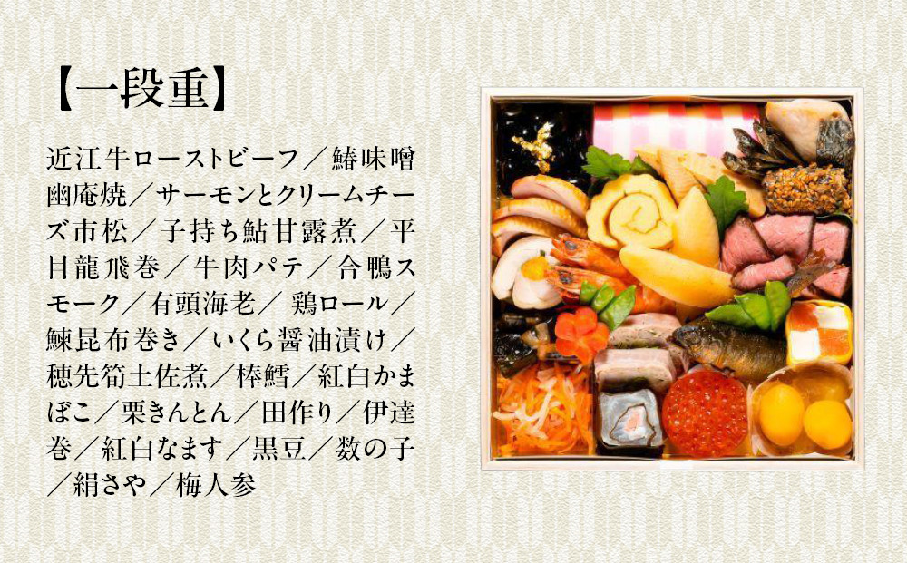 【京料理 佐近】おせち 一段重 1～2人前｜京料理×フレンチ 和洋折衷懐石 人気おせち［ 京都 御室 和洋風おせち一段 1人 2人 グルメ 京料理 懐石料理 人気 おすすめ 2026 正月 お祝い お