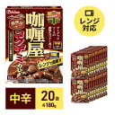 【ふるさと納税】カレー レトルト カリー屋コクデミカレー 中辛 180g×20食 ハウス食品 レトルトカレー デミグラス レトルト食品 保存食 非常食 防災食 常温 常温保存 レンジ 惣菜 加工食品 災害 備蓄 静岡　【 袋井市 】