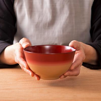 ふるさと納税 鯖江市 越前塗 美味しい椀 かすみ内朱 φ14.4×8cm 漆塗り |  | 02