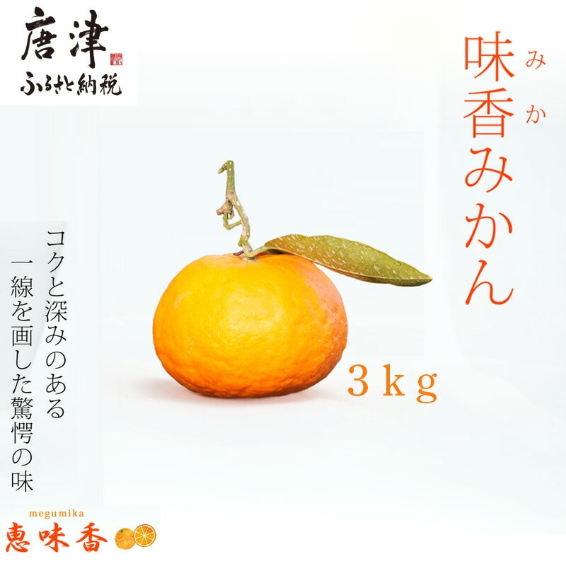 『先行予約』【令和9年2月上旬発送】果皮も丸ごとガブッ！味香みかん 3kg 新種のミカン フルーツ 果物 デザート 柑橘