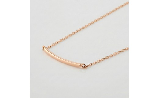 K18　ゴールド シンプル ライン ネックレス　（ピンクゴールド）/　k18 18k 金 ゴールド ネックレス ペンダント ジュエリー アクセサリー プレゼント【110】