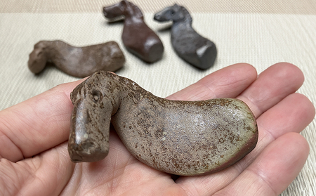 うまはしおき 4個組 アソート | 箸置き 陶器 福島県