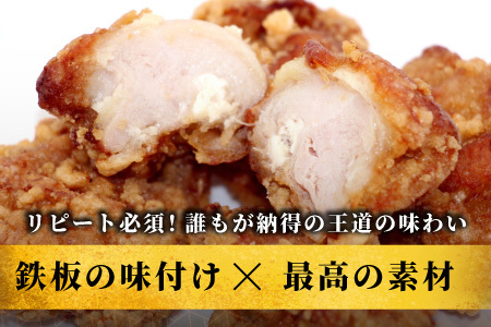 レンチンで簡単調理！ 特大！ジューシー！奥三河どり もも肉 から揚げ 2袋 1kg 鶏肉 もも肉 旨み ジューシー 老舗 冷凍 加熱済 温めるだけ 簡単 便利 自然解凍 弁当 おかず 惣菜 食品 おつ