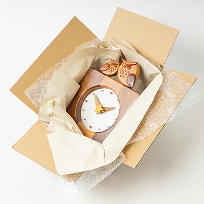 ふるさと納税 入間市 【時計】ウッディいるまのふくろう親子時計【ハンドメイド】 |  | 01