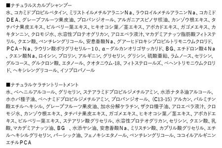 すっぴん地肌 ナチュラルスカルプシャンプー＆すっぴん艶髪 ナチュラルケラチントリートメント（各1本セット）