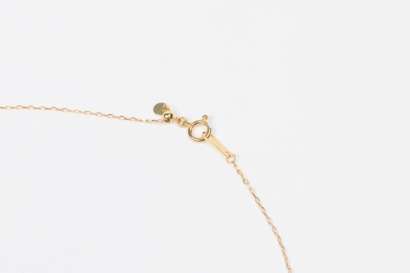 0.3ct K18YGラインネックレス HY-26