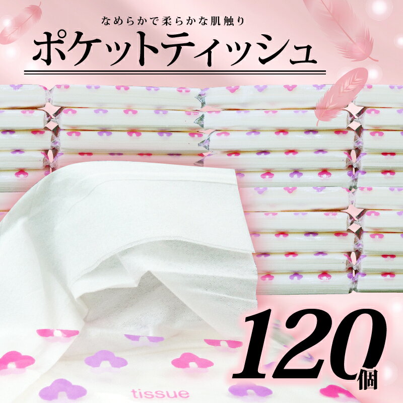 【ふるさと納税】 ポケット ティッシュ 14W 120個入 国産 日用品 雑貨 消耗品 防災 備蓄 沼津 静岡 箱なし ソフトパック コスパ ランキング 人気