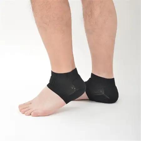 日本製 かかとサポーター ( 踵保護 クッション ) ブラック 2セット (4080-7214)_装飾品・工芸品  服飾小物 _【1257843】