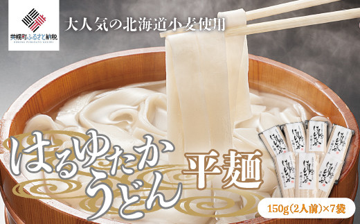 
大人気の北海道小麦使用「はるゆたかうどん 平麺」 うどん 麺 めん 北海道 美幌町 送料無料 BHRH013
