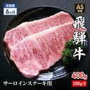 【ふるさと納税】【定期便6ヶ月】牛肉 飛騨牛 サーロイン ステーキ セット 400g（1枚 約200g×2枚） 黒毛和牛 A5 美味しい お肉 牛 肉 和牛 サーロインステーキ 【岐阜県瑞穂市】　定期便