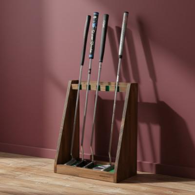 ふるさと納税 横手市 WOOD WORKS ゴルフクラブスタンド パターラック5本用 【本体カラー:ブラウン】 |  | 01