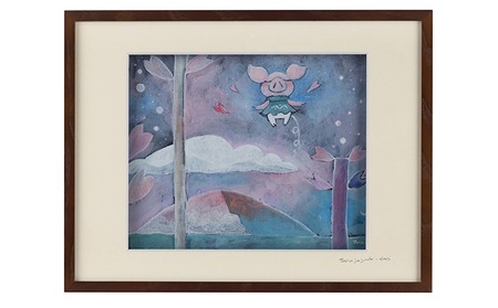 Harry＆Marie 名画 シリーズ(4)「ピガーからの便り」ハリーマリー ジクレー 絵画 インテリア アート 額装入り ファンタジー ジークレー 作品