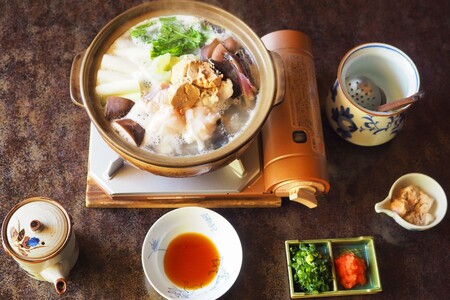 山陰浜田港あけぼの丸が贈る天然あんこう鍋セット 肝付（4～5人前） 魚介 あんこう 鍋 鍋セット 鍋料理 海鮮鍋 【1887】