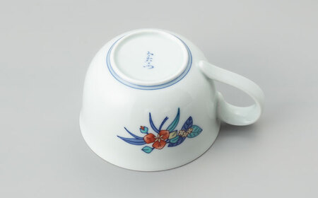 【有田焼】重要無形文化財 草花文碗 (桃絵と椿絵)  / 佐賀県 / 今右衛門焼[41AAAY020]