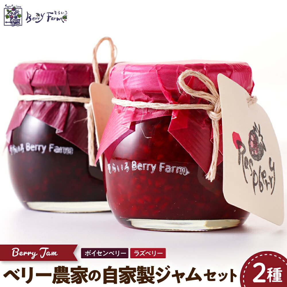 【ふるさと納税】 ベリー農家 の 自家製 ジャム 2種 セット | じゃむ フルーツジャム ラズベリージャム ボイセンベリージャム 朝食 パン 朝ごはん ギフト 贈答 プレゼント 贈り物 詰め合わせ 送料無料 山形県産 山形県 東根市