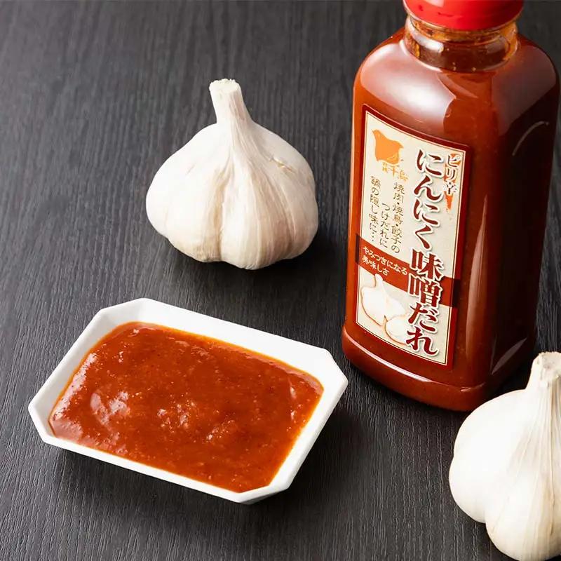 北陽千鳥ソース ピリ辛にんにく味噌だれ360g 1本 ピリ辛 甘め 調味料 万能調味料 たれ つけだれ 大蒜 にんにく ニンニク 味噌 みそ 辛味噌 辛い 焼肉 肉 焼鳥 餃子 鍋 自宅用 家庭用 栃