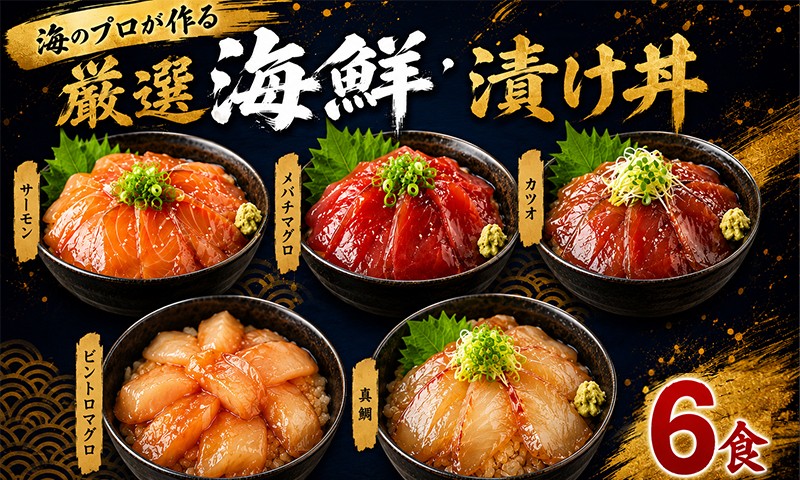 
                  漬け丼 80g×6パック 計480g 厳選 5種類 6食 セット 真鯛 タイ かつお サーモン マグロ 天然 メバチマグロ ビンチョウマグロ ビントロ 鰹 刺し身 鮮魚 惣菜 鮪 魚介 小分け 訳あり わけあり 規格外 魚 漬け 簡単調理 料理 おかず 海鮮丼 食べ比べ 高級 人気 寿司 さしみ お正月 おいしい 海の幸 ランキング ふるさと納税 食べ比べ 冷凍 旬の魚貝 高知県 室戸市
                