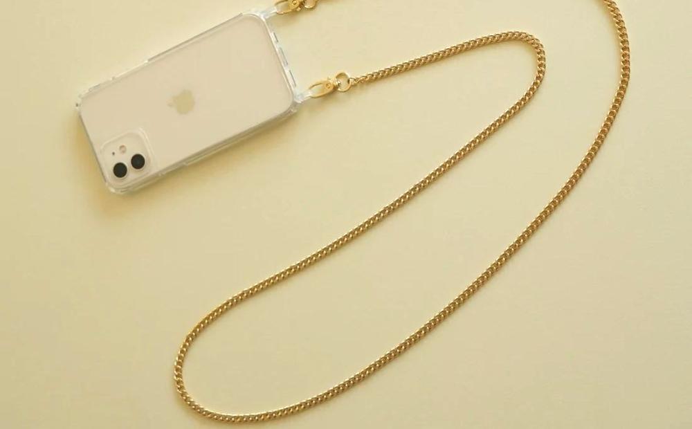 【LENERAオリジナルスマートフォンショルダー】smartphone shoulder - yurve / gold 【079040】