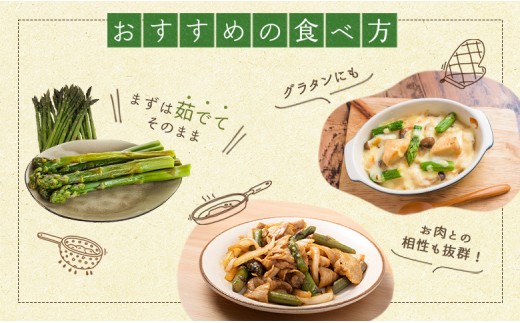 【先行予約】北海道留寿都村産　グリーンアスパラ MLサイズ1kg