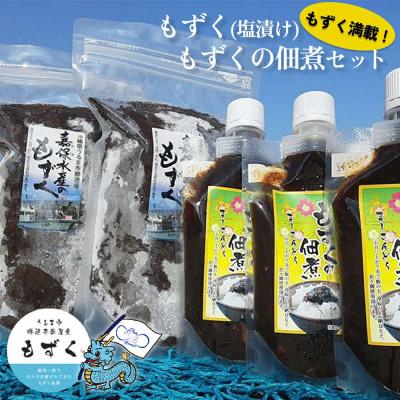 ふるさと納税 うるま市 【嘉保水産】もずく満載!もずく(塩漬け)・もずくの佃煮セット