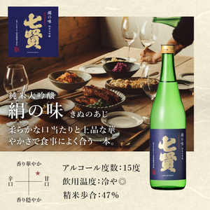 七賢 日本酒 飲み比べ（山ノ霞セット、絹の味）　No7