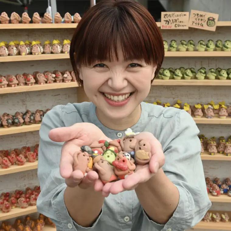 益子焼 はにわ 5個 益子町 DU001