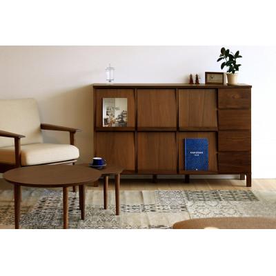 ふるさと納税 筑後市 本棚  レッチェ 143マガジンレコードラック ウォルナット【10年保証】【高野木工】 |  | 01