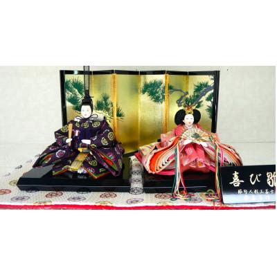 ふるさと納税 小野市 雛人形　京芥子親王「桔梗華紋」オリジナル金襴敷　No.K-607