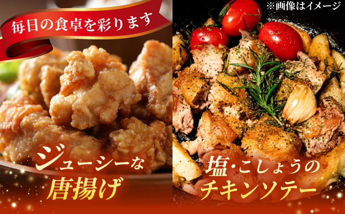 【12回定期便】 【冷凍】 恵那どり もも肉・むね肉 各2枚計4枚セット 1kg前後 瑞浪市 / トーノーデリカ 小分け 真空パック 鶏むね肉 ムネ肉 鶏もも肉 モモ肉 [AZBJ018] 12回定期