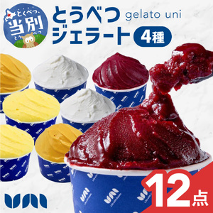 とうべつジェラート 12点セット アイス ジェラート デザート