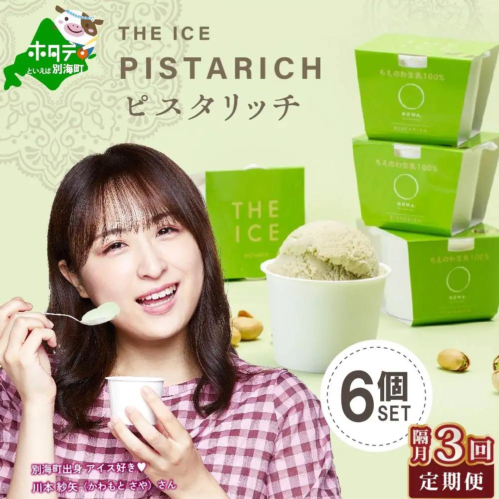 【隔月定期便】北海道アイスクリームピスタリッチ6個セット×3回定期便 アイスクリーム
