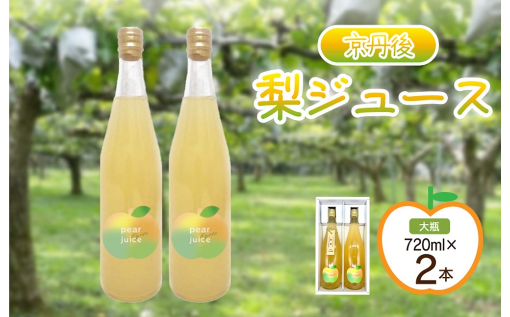 【先行予約】京丹後の梨ジュース 大瓶2本入り（2025年10月下旬～発送）　SF00016