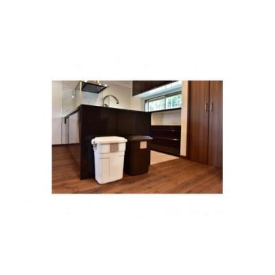 ふるさと納税 恵那市 トラッシュカン　ゴミ箱　ふた付き　30リットル　ブラウン　2個組 |  | 02