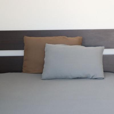 ふるさと納税 泉佐野市 【tissu de coton/ダブルガーゼ】シングルフラットシーツ1枚(グレー)010B1351 |  | 02