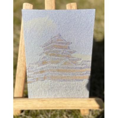 ふるさと納税 与謝野町 御城印帳(松本城)【金糸使用】