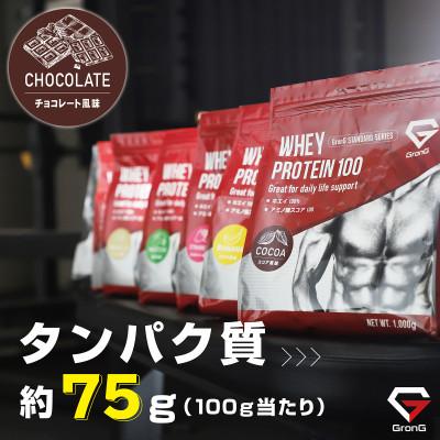 ふるさと納税 茨木市 グロング ホエイプロテイン スタンダード ビタミン11種配合 チョコレート風味 1kg |  | 02