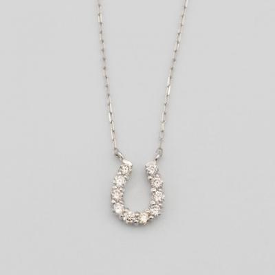 ふるさと納税 甲府市 PT900/PT850 0.1ct ダイヤモンド ペンダントネックレス　FHH-019839