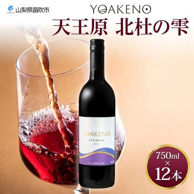 ふるさと納税 笛吹市 山梨県 YOAKENO天王原北杜の雫 750ml×12本 赤ワイン 辛口 モンデ酒造 笛吹市