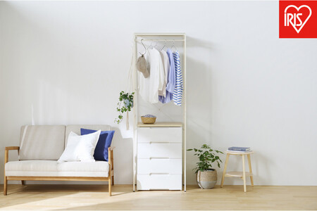 チェスト上ハンガーラック CHHR-640 ホワイト 新生活 一人暮らし ひとり暮らし 就職祝い 進学祝い 合格祝い 家具 インテリア