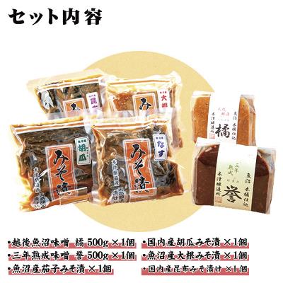 ふるさと納税 南魚沼市 新潟県 南魚沼産 こだわり厳選 味噌 & みそ漬け お試し 食べ比べ 木津醸造所 セット |  | 03