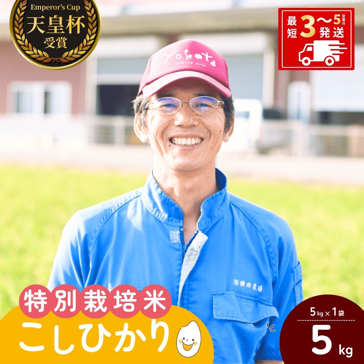 【ふるさと納税】[令和7年産]横田農場の特別栽培米コシヒカリ 5kg | こしひかり お米 米 こめ 白米 精米 特別栽培米 冷めてもおいしい 美味しい こだわり おにぎり 天皇杯 受賞 ブランド米 茨城県 龍ケ崎市産