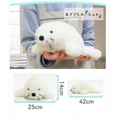 ふるさと納税 羽曳野市 ムートンぬいぐるみ あざらし「ふぉか」 |  | 01