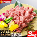 【ふるさと納税】【6ヶ月定期便】くまもと黒毛和牛焼肉用 3kg 500g《お申込み月の翌月から出荷開始》熊本県 葦北郡 津奈木町 津奈木食品 送料無料