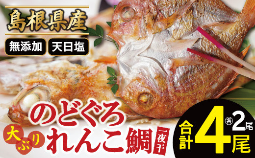 のどぐろと大ぶりれんこ鯛の一夜干しセット【干物 のどぐろ 干物セット のどぐろ一夜干し 鯛 一夜干し れんこ鯛 無添加 詰め合わせ セット 贈答 ギフト プレゼント 父の日 母の日】