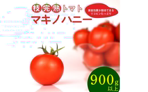 トマト 中玉 900g 以上 マキノハニー 枝完熟 トマト トマトップ 高 リコピン うまみ 甘い 新鮮 野菜 産地直送 やさい ビタミン 静岡県 牧之原市